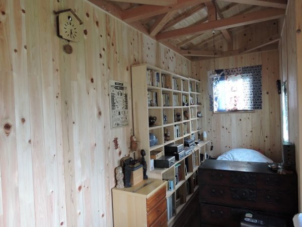 画像10: 200076【人気商品】国産無垢 桧ヒノキ 羽目板 無塗装 本実目透  超仕上済 壁材天井材 （長さ2m×厚み1.2cm×幅11.5cm 1束＝8枚入＝約半坪＝1.65m2) (10)