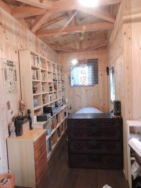 画像12: 200076【人気商品】国産無垢 桧ヒノキ 羽目板 無塗装 本実目透  超仕上済 壁材天井材 （長さ2m×厚み1.2cm×幅11.5cm 1束＝8枚入＝約半坪＝1.65m2) (12)