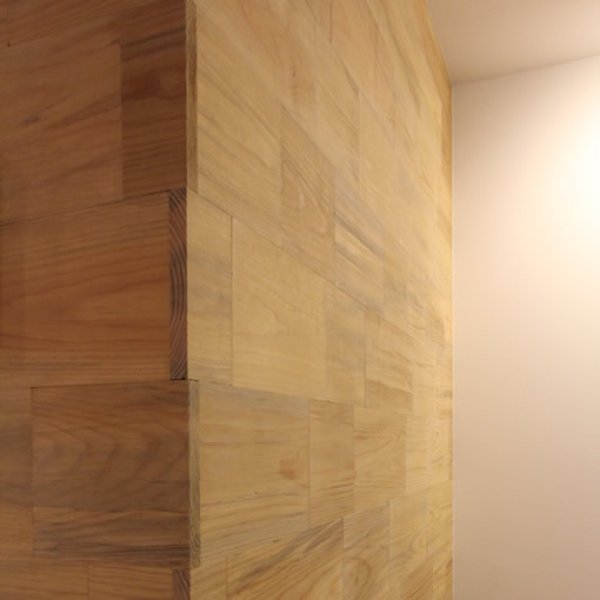 画像8: 2025-4-K8▼値下げしました▼【スポット激安大処分・A-品】 国産 無垢 ウッドパネル 赤松 レッドパイン 無垢 激安  KU栗皮 ウォールブロックパネル(1820×15×幅152mm 1束=6枚入=1.65m2=約半坪）・会 (8)