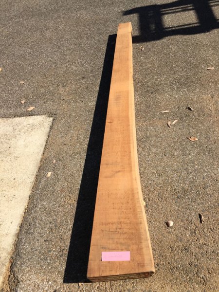 画像1: 700824 会） レッドシダー DIY 木工　無垢板（品番19番 長さ2.22m前後位×厚み8.5-12.5cm×幅12-28cm位） (1)