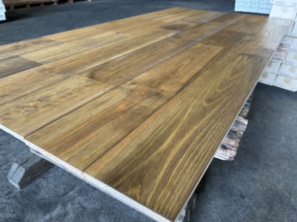 画像2: 2025-4-K8▼値下げしました▼【スポット激安大処分・A-品】 国産 無垢 ウッドパネル 赤松 レッドパイン 無垢 激安  KU栗皮 ウォールブロックパネル(1820×15×幅152mm 1束=6枚入=1.65m2=約半坪）・会 (2)