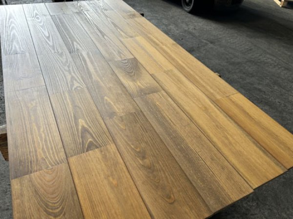 画像5: 2025-4-K8▼値下げしました▼【スポット激安大処分・A-品】 国産 無垢 ウッドパネル 赤松 レッドパイン 無垢 激安  KU栗皮 ウォールブロックパネル(1820×15×幅152mm 1束=6枚入=1.65m2=約半坪）・会 (5)