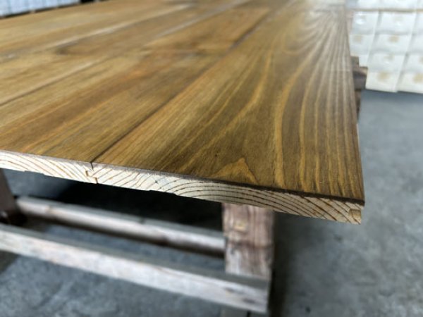 画像3: 2025-4-K8▼値下げしました▼【スポット激安大処分・A-品】 国産 無垢 ウッドパネル 赤松 レッドパイン 無垢 激安  KU栗皮 ウォールブロックパネル(1820×15×幅152mm 1束=6枚入=1.65m2=約半坪）・会 (3)