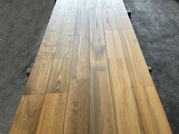 画像4: 2025-4-K8▼値下げしました▼【スポット激安大処分・A-品】 国産 無垢 ウッドパネル 赤松 レッドパイン 無垢 激安  KU栗皮 ウォールブロックパネル(1820×15×幅152mm 1束=6枚入=1.65m2=約半坪）・会 (4)