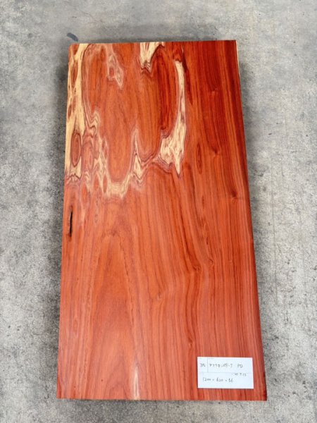 画像1: KB-35 パドーク 無垢一枚板 天板 テーブル 木工 工芸 看板 DIY（1200×620×56mm） (1)