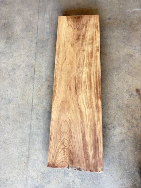 画像2: KB-36 イロコ 無垢一枚板 天板 テーブル 木工 工芸 看板 DIY（1500×450×56mm） (2)