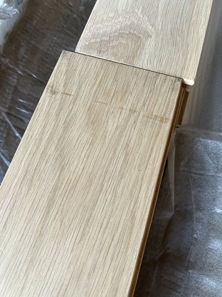 画像5: K2023-530【訳あり・赤字激安在庫大処分品】貴重ソリッドOPC乱尺 厚み18mm 幅広120 ラスティックオーク 無塗装 無垢フローリング　床材（18mm×120mm×乱尺mm 1束＝1.512ｍ2＝半坪弱） (5)