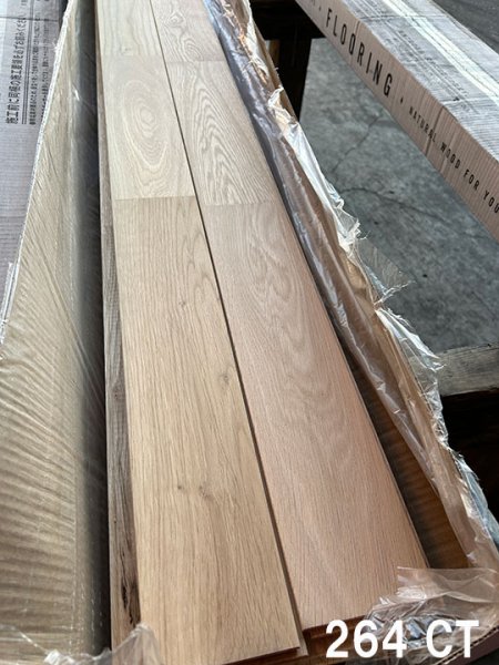 画像6: K2024-263264【赤字在庫激安大処分A-品 】ナラ楢 オーク 無塗装  無垢フローリング  床材（長さ1.82m×厚み1.5cm×幅9cm 1束＝10枚入＝1.638ｍ2＝約半坪） (6)