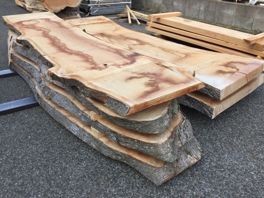 銘木 欅けやきヤキ 杢 敷台 カウンター材 天板 看板 無垢板 テーブル材
