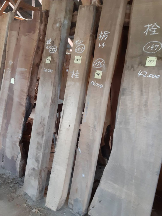 K157貴重 乾燥材 銘木 栓 セン 無垢板 天板 一枚板 DIY 木工工芸 - 2