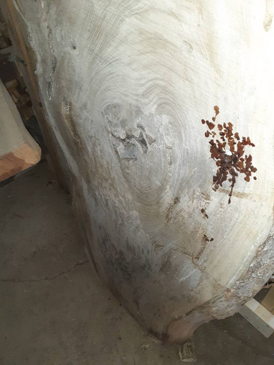 K166銘木 欅けやき 貴重 乾燥材 変木 テーブル材 無垢板天板一枚板木工工芸 - 7