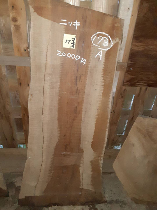 K173A K173B貴重 乾燥材 銘木 ニッキ ニッケイ 肉桂 無垢板 天板 一枚板 DIY 木工工芸 - 4