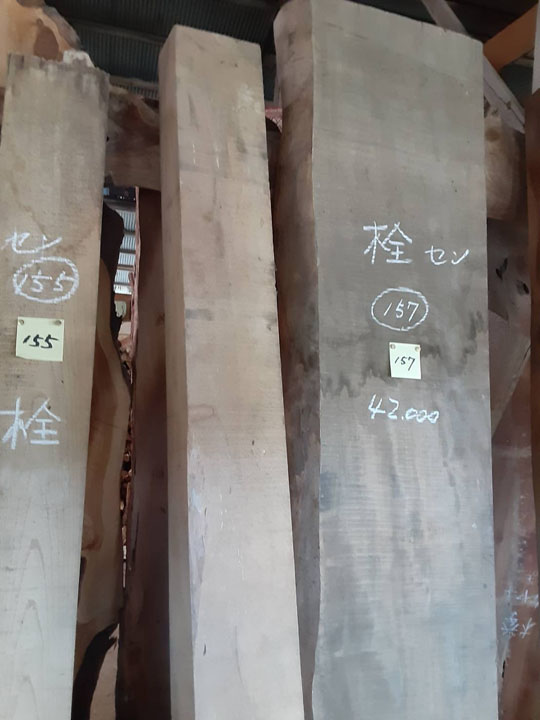 K157貴重 乾燥材 銘木 栓 セン 無垢板 天板 一枚板 DIY 木工工芸 - 1
