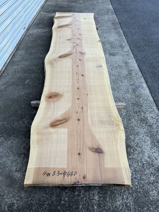 杉 天板 カウンター テーブル - テーブル